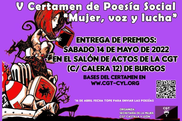 V Certamen de Poesía Social “Mujer, voz y lucha”