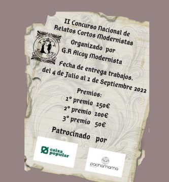 II Concurso de Relatos Cortos de la Asociación Alcoy Modernista