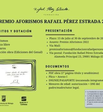 VII Premio de Aforismos Rafael Pérez Estrada 2022