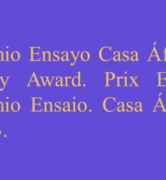 14º Premios de Ensayo Casa África 2023