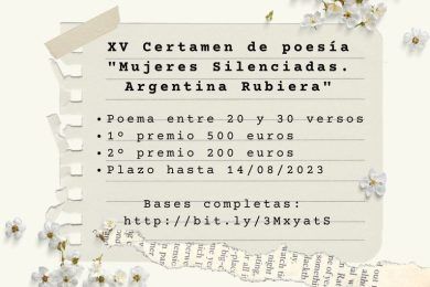 XV Certamen de Poesía Mujeres Silenciadas “Argentina Rubiera”