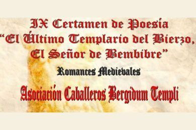 IX Certamen de Poesía “El Último Templario del Bierzo, El Señor de Bembibre”