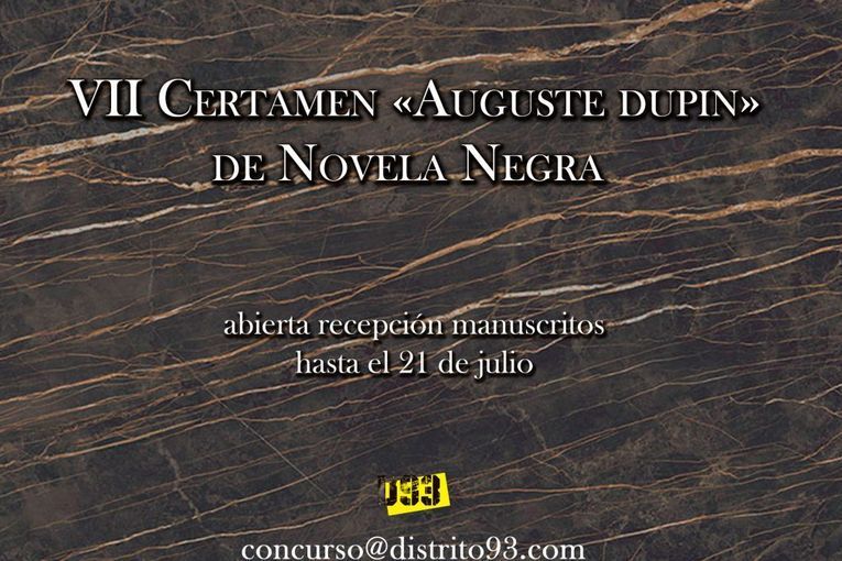 VII Certamen Auguste Dupin de Novela Negra