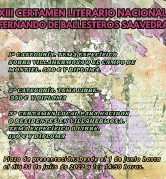 XIII Certamen Literario Fernando de Ballesteros Saavedra