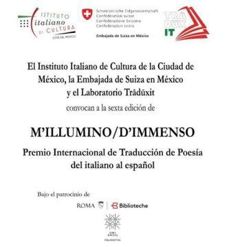 M’Illumino / D’Immenso Premio Internacional de Traducción de Poesía del Italiano al Español