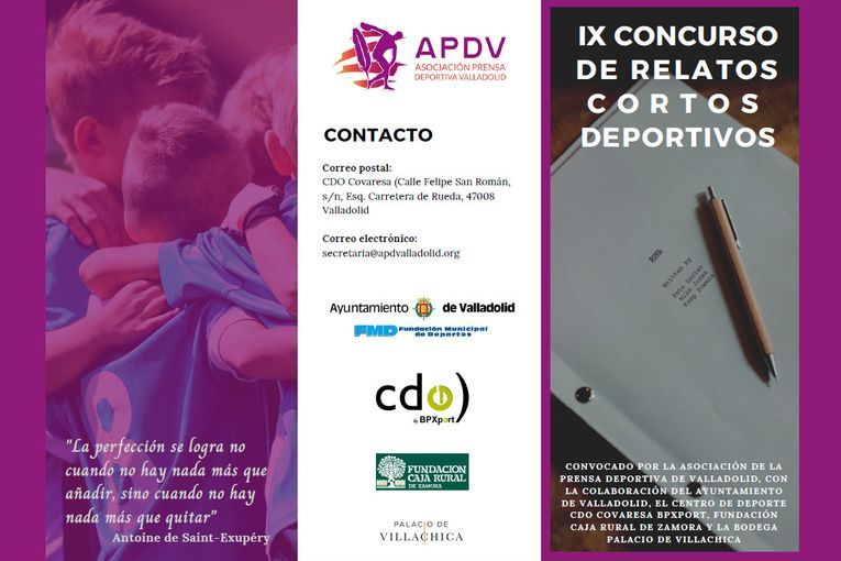 IX Concurso de Relatos Cortos Deportivos de la APDV