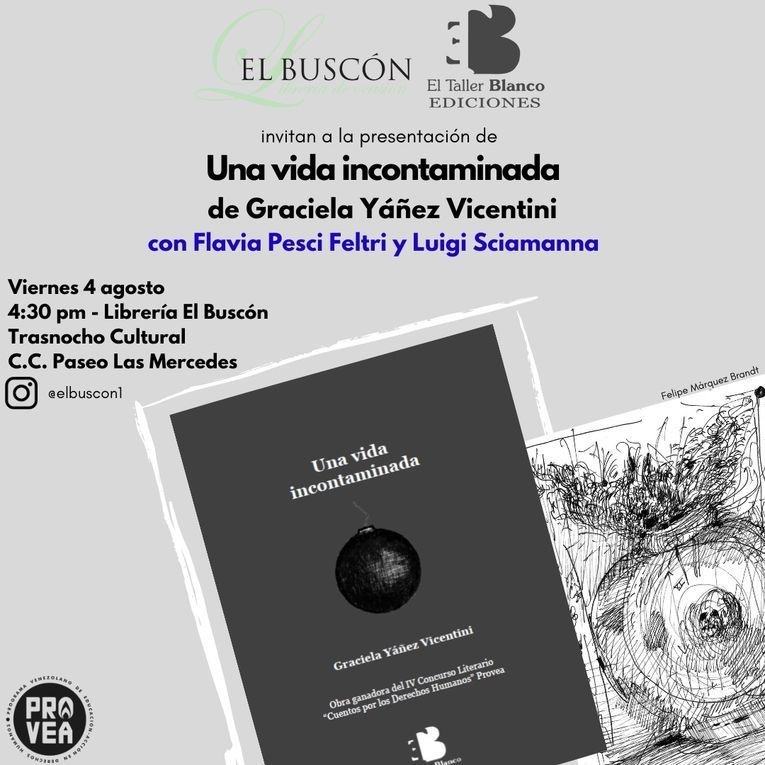 Presentación de “Una vida incontaminada”, de Graciela Yáñez Vicentini