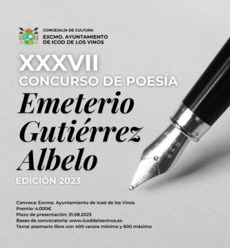 XXXVII Premio de Poesía Emeterio Gutiérrez Albelo 2023