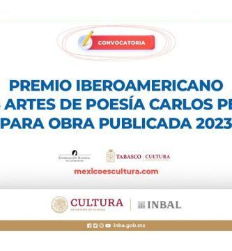 Premio Iberoamericano Bellas Artes de Poesía Carlos Pellicer para Obra Publicada 2023