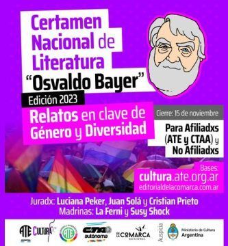 Certamen Nacional de Literatura Osvaldo Bayer (2023) “Relatos en clave de Género y Diversidad”