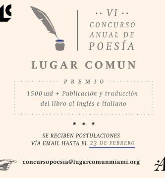 VI Concurso Anual de Poesía Lugar Común