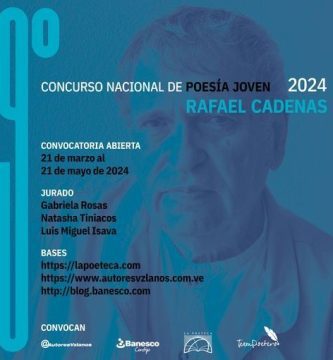 9º Concurso Nacional de Poesía Joven Rafael Cadenas