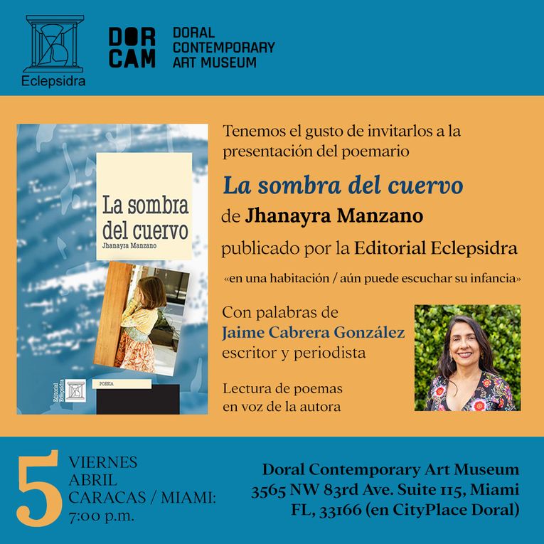 Presentación de “La sombra del cuervo”, de Jhanayra Manzano