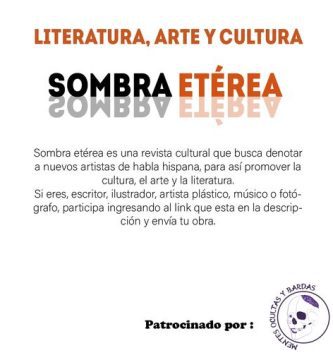 Convocatoria de la Revista Sombra Etérea