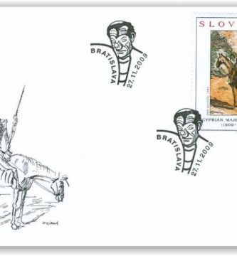 Sello de Eslovaquia dedicado a Don Quijote