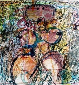 “Africana con humo”, obra de Carlos Yusti