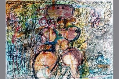 “Africana con humo”, obra de Carlos Yusti