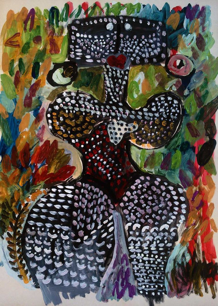 “Africana con estrellas”, obra de Carlos Yusti