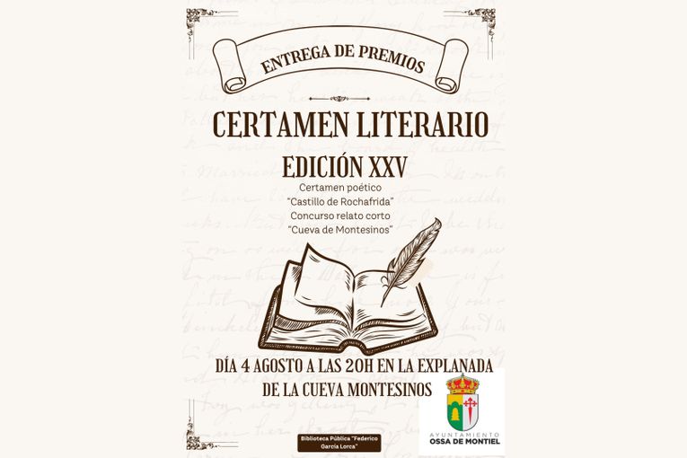 XXV Concurso Literario “Cueva de Montesinos” y “Castillo de Rochafrida”