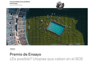 Premio de Ensayo “¿Es posible? Utopías que caben en el BOE”