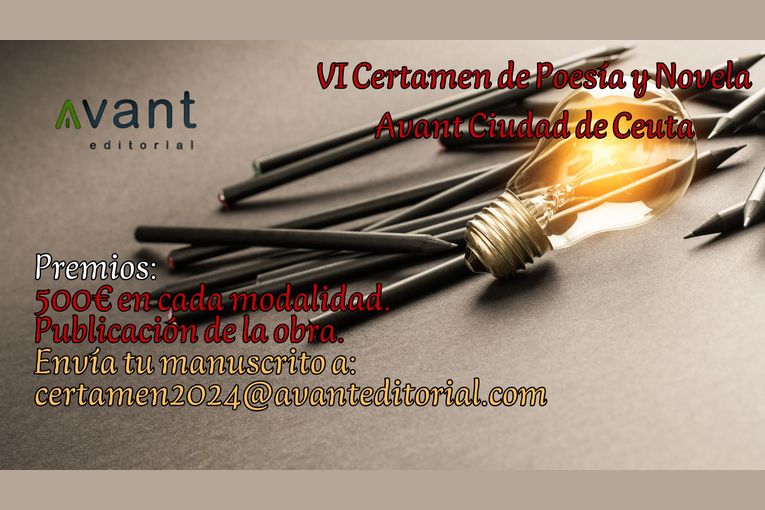 Premio de Poesía y Novela “Avant Ciudad de Ceuta” 2024
