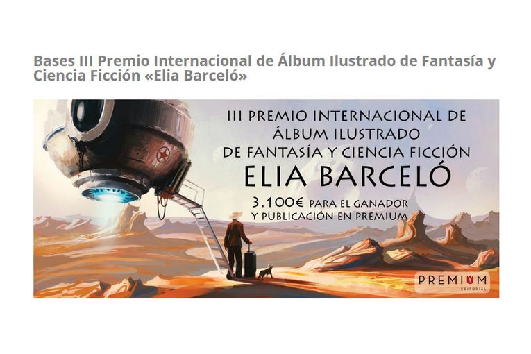 III Premio Internacional de Álbum Ilustrado de Fantasía y Ciencia Ficción “Elia Barceló”