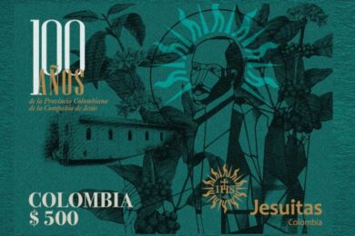 Sello conmemorativo por el centenario del retorno de los jesuitas a Colombia