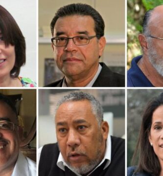 Sally Rodríguez, Jochy Herrera, Efraím Castillo, Frank Disla Ortiz, César Sánchez Beras y Virginia Read Escobal