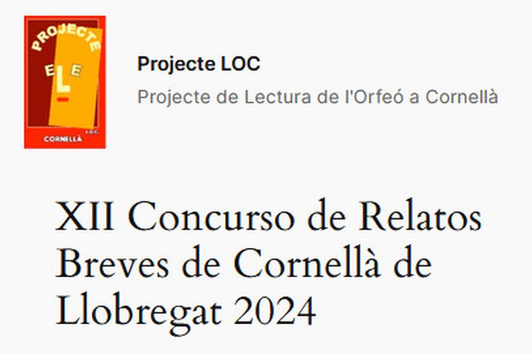 XII Concurso de Relatos Breves de Cornellà de Llobregat 2024