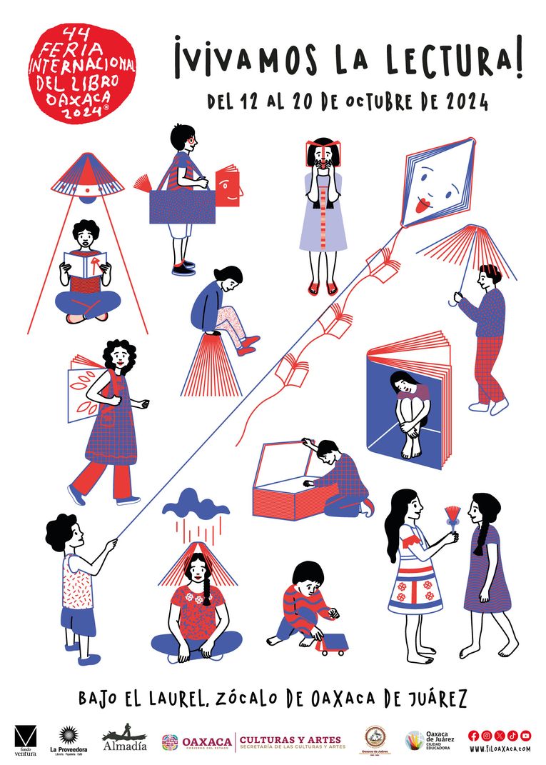 Cartel de la 44ª Feria Internacional del Libro de Oaxaca