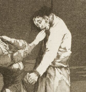 Detalle de “A caza de dientes” (1797-1799), de Francisco de Goya