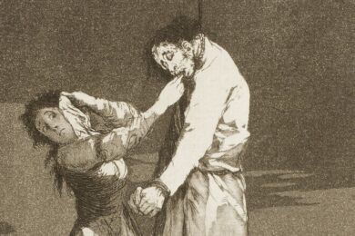 Detalle de “A caza de dientes” (1797-1799), de Francisco de Goya