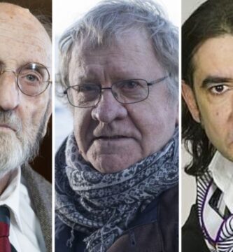 Álvaro Pombo, Ian Gibson y Ángel Antonio Herrera