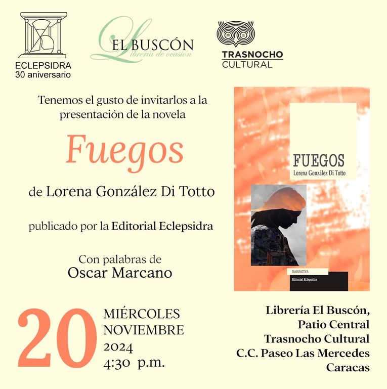 Presentación de “Fuegos”, de Lorena González Di Totto