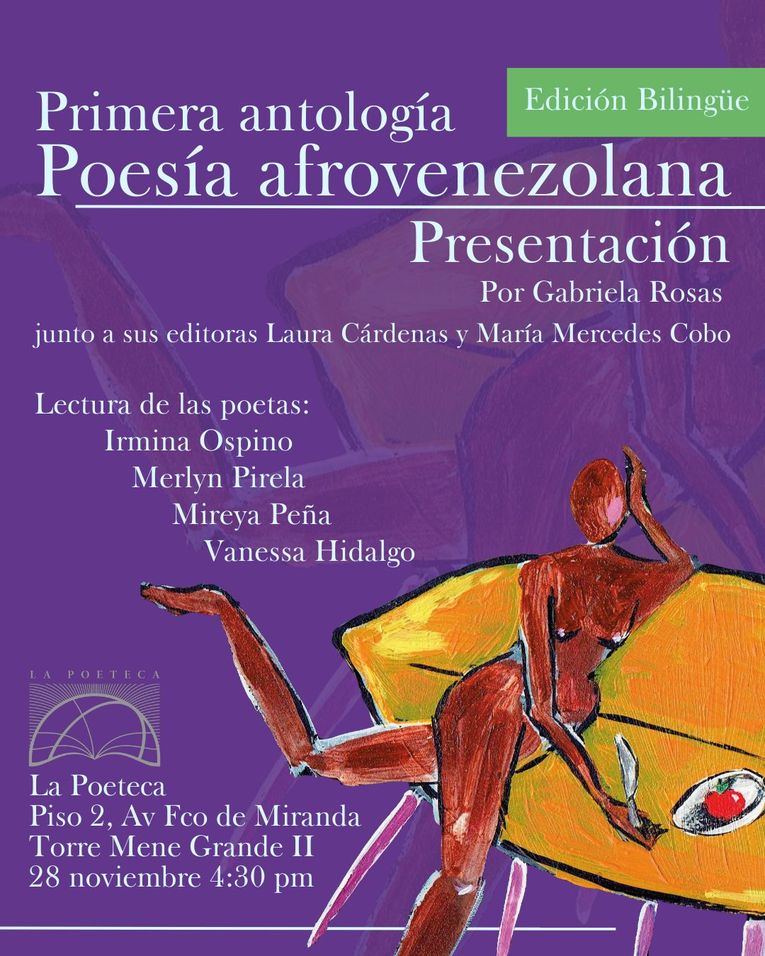 Presentación de “Poesía afrovenezolana: primera antología”, de Laura Cárdenas Armas y María Mercedes Cobo Echenagucia (2024).