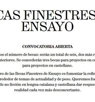 Becas Finestres de Ensayo 2024-2025