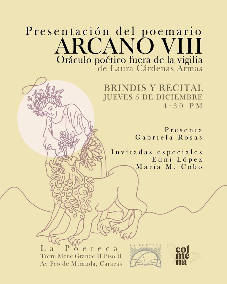 Presentación de “Arcano VIII”, de Laura Cárdenas Armas