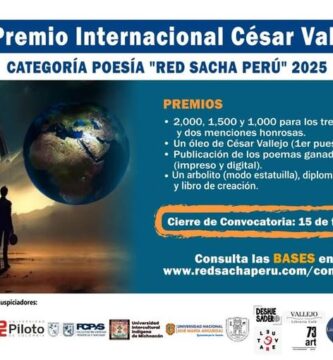 I Premio Internacional César Vallejo Categoría Poesía “Red Sacha Perú” 2025