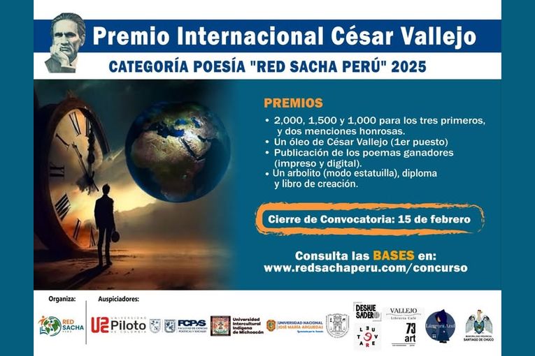 I Premio Internacional César Vallejo Categoría Poesía “Red Sacha Perú” 2025