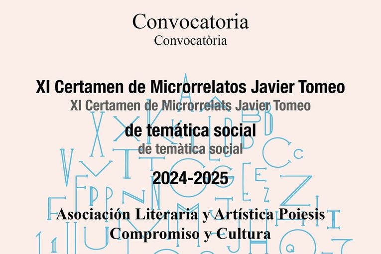 XI Certamen de Microrrelatos Javier Tomeo de Temática Social 2024-2025