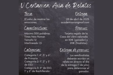 V Certamen Axía de Relatos