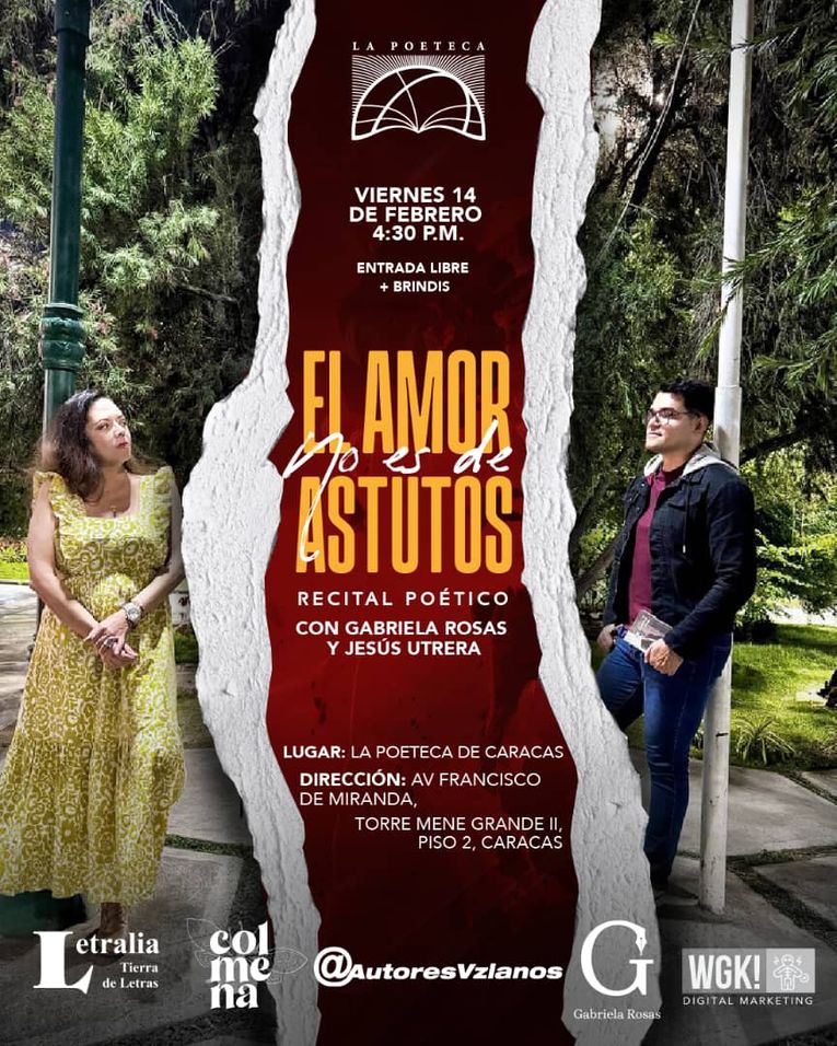 Recital “El amor no es de astutos” con Gabriela Rosas y Jesús Utrera