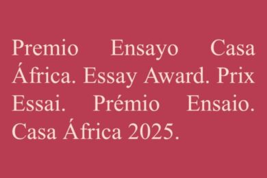 16º Premio de Ensayo “Casa África”