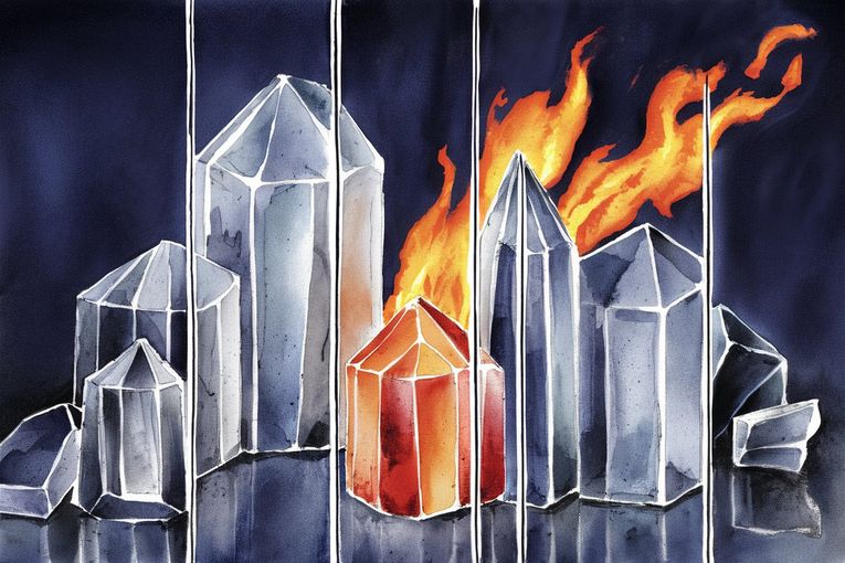 La llama y el cristal, por Rafael Fauquié