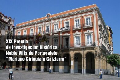 XIX Premio de Investigación Histórica Noble Villa de Portugalete “Mariano Ciriquiain Gaiztarro”