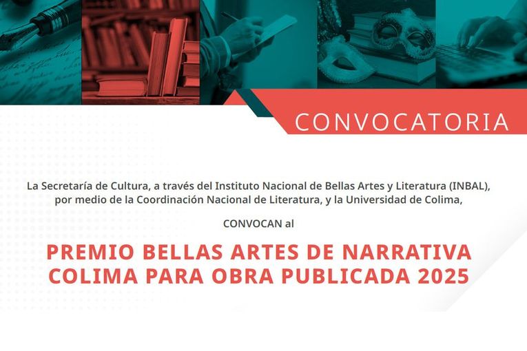 Premio Bellas Artes de Narrativa Colima para Obra Publicada 2025