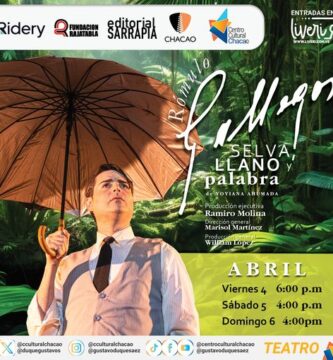 Obra teatral “Rómulo Gallegos: selva, llano y palabra”