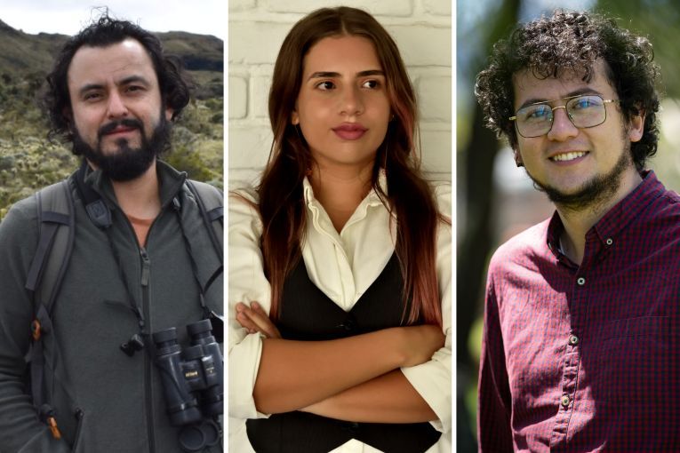 Víctor Rivera, Isabella Romero y Daniel Zamora