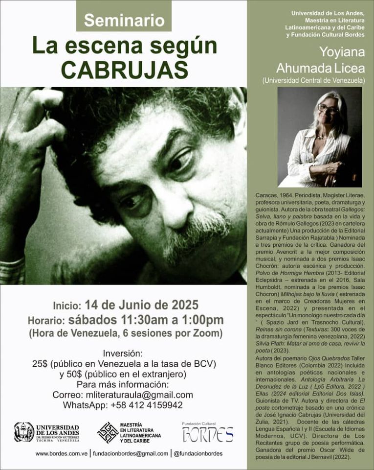 Seminario “La escena según José Ignacio Cabrujas”, con Yoyiana Ahumada Licea