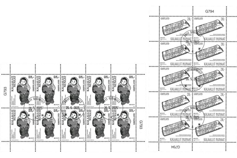 Sellos de Groenlandia dedicados a los hallazgos de Nuussuaq